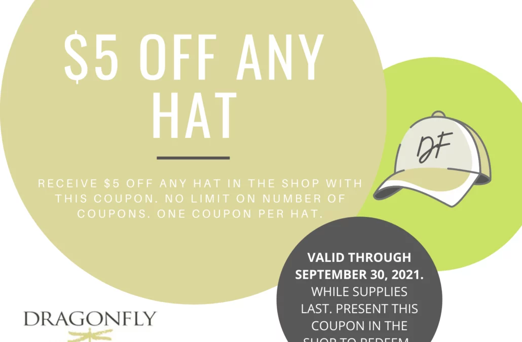 $5 off any hat in the golf shop!
